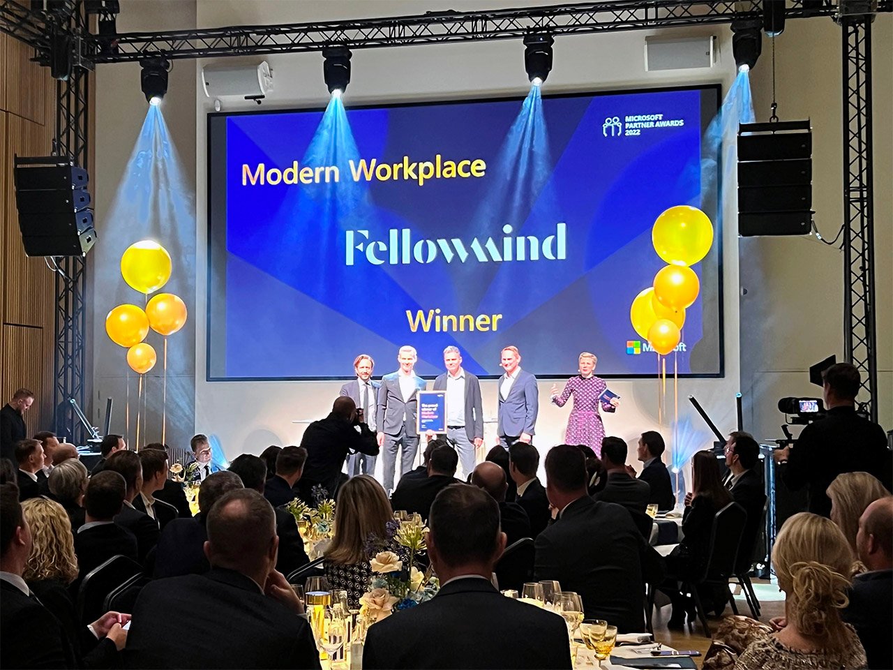 Fellowmind vinder Microsoft Partner Award 2022 i kategorien Modern Workplace