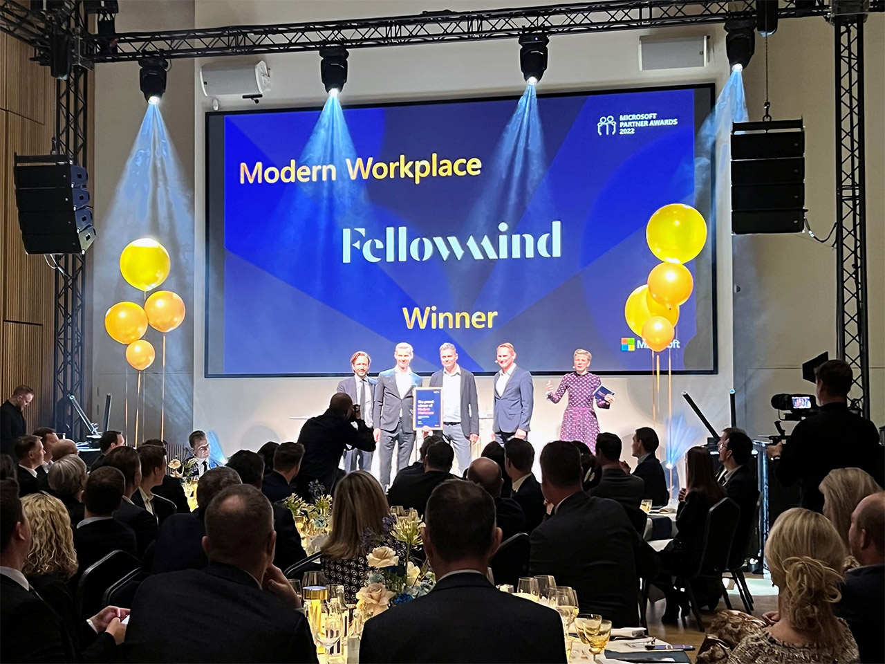 Fellowmind vinder Microsoft Partner Award 2022 i kategorien Modern Workplace