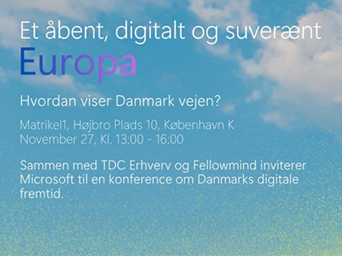 Et åbent digitalt og suverænt Europa