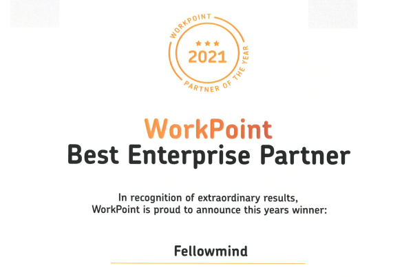 Fellowmind kåret som WorkPoints bedste Enterprise Partner 2021