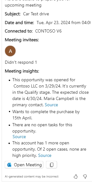 Dynamics 365 Sales - Homepage prepare for meetings.jpeg Dynamics 365 Sales - Homepage prepare for meetings.jpeg